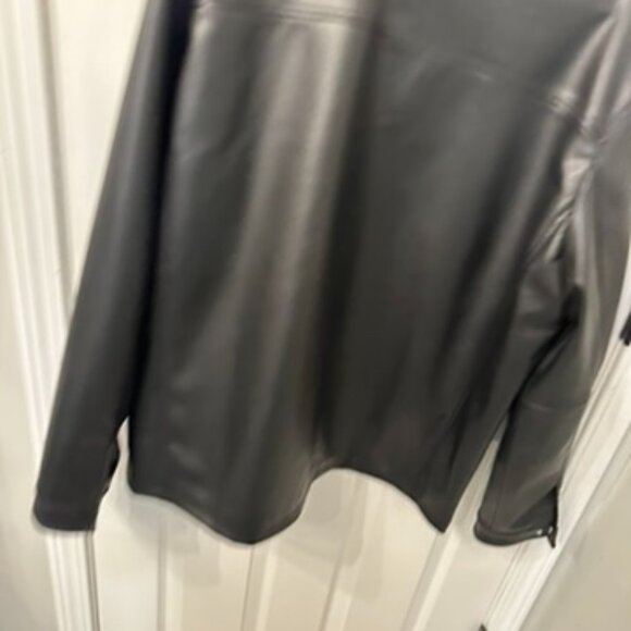Men's Faux Leather Jacket - Picture 2 of 2